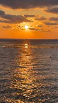 我在中国最东端岛嵊山岛看最美的夕阳
