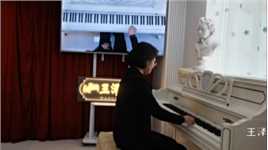 #王泽成人钢琴班课堂  《月亮代表我的心》编曲：王泽   演奏：晓虹，2024年4月21日