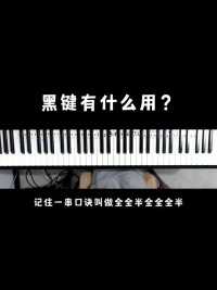 钢琴上的黑键是用来干嘛的？  