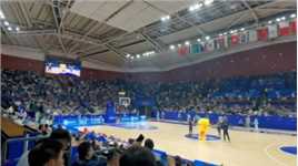 杭州亚运会男篮小组赛中国香港VS中国台北 现场响起《我的中国心》