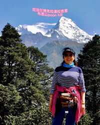 布恩山(poon hill)3天小环线徒步D3，
雪山峡谷溪流田野。
#22km5万步
#爬升与下降1300
#尼泊尔博卡拉道拉吉里