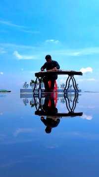 集雅轩古筝培训中心#梅州平远南台山天空之镜之《闲客吟》