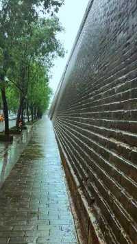 老祖宗留下的比现在的科学科技的都牛！排洪顺畅！#西安城墙
