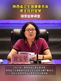 陕西省卫生健康委员会原主任#刘宝琴接受监察调查