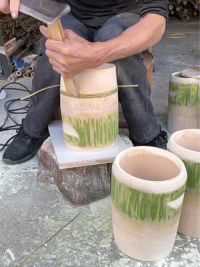 竹筒蒸饭真香，有天然的竹香味，还是低糖饭#纯手工打造 #纯天然无添加 #竹筒饭