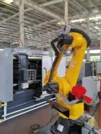 机床上下料机器人应用#自动化生产线 #智能制造 #工业机器人 #华象工业