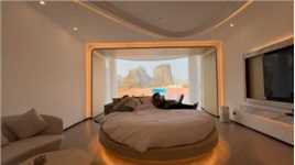可以360度旋转的床，躺着看桂林山水，一晚上6666，你愿意花钱体验一晚吗？