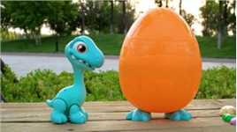 ZURU恐龙大眼萌挖掘蛋玩具开箱，发现了一只可爱的雷龙