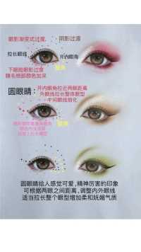 圆眼睛化妆眼妆画法