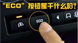 车上的“ECO”按钮是干什么的？老司机：这都搞不懂，车白买了