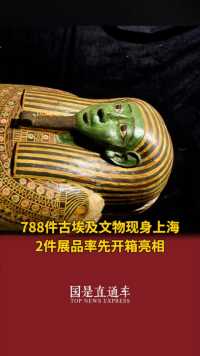788件埃及文物抵达上海 其中两件率先开箱亮相 