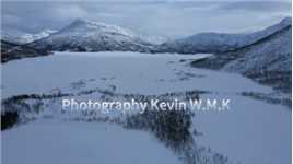 挪威北极地区特罗姆瑟郡斯寇法特内特湖。
