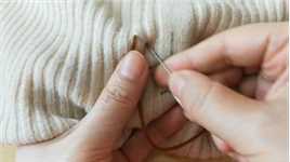 旧毛衣拆下来的毛线：“绣”在衣服上做点缀太美了，立马学一学！