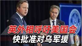 英外相在美呼吁美国会：快批准对乌军援，还硬扯上中国！
