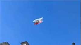 乌克兰男子用无人机在德国会大厦悬挂俄国旗