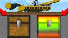 我的世界：一块空地下居然埋着两个宝箱 阿呆能找到史蒂夫的么？