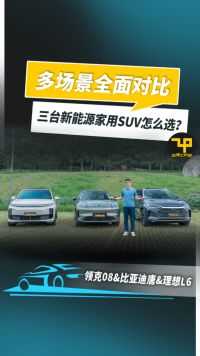 多场景对比领克08 EM-P、比亚迪唐、理想L6，三台家用SUV怎么选？