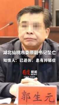 #湖北仙桃市委原副书记坠亡 ，知情人：已退休，患有抑郁症