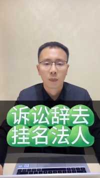 诉讼辞去挂名法人#接地气的刘律师 #挂名法人