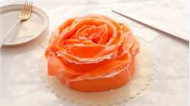 今天才知道，原来玫瑰千层蛋糕做法这么简单，一个平底锅就能做