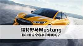 你知道福特野马Mustang名字的来历吗？
