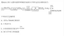 2024年1月浙江选考化学第11题有机化学