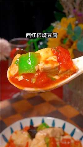 . 西红柿烧豆腐的家常做法，好吃下饭#家常菜 