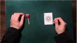 教你一招纸牌消失变棒棒糖学会哄女朋友开心#魔术#魔术教学