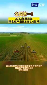 黑龙江省政府工作报告：2022年黑龙江粮食总产量达1552.6亿斤，位列全国第一！