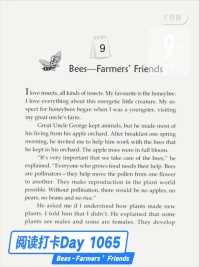 One Story a Day - Day 1065 Bees－Farmers’ Friends