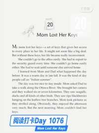 One Story a Day - Day 1076 Mom Lost Her Keys