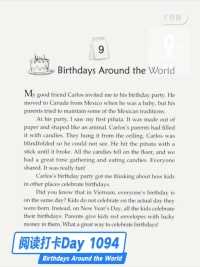 One Story a Day - Day 1094 Birthdays Around the World