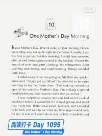 One Story a Day - Day 1095 One Mother’s Day Morning