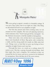 One Story a Day - Day 1096 Mosquito Patrol