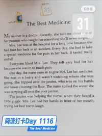 One Story a Day - Day 1116 The Best Medicine
