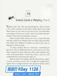 One Story a Day - Day 1126 Insects Lend a Helping Hand