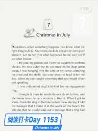 One Story a Day - Day 1153 Christmas in July