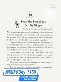 One Story a Day - Day 1156 How the Honeybee Got Its Stinger