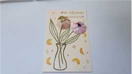 几秒实现桌面养花，花朵在纸上也会绽放哦