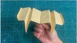 纸飞君的连体纸飞机，太好玩了_1#折纸教程