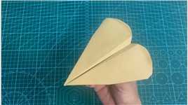 可爱的红心纸飞机教程，真的可以飞#折纸教程