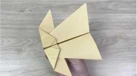 燕子纸飞机教程，能飞特别远#折纸教程