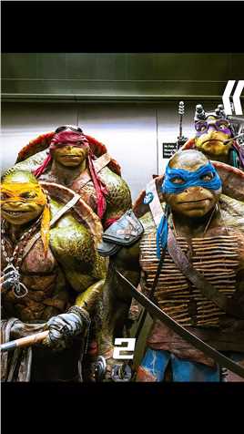 四只神龟化身忍者，维护世界正义#忍者神龟  #科幻