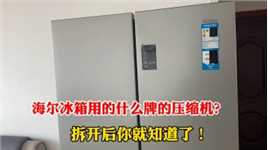 海尔冰箱用的什么牌子的压缩机？拆开后你就知道了#海尔冰箱