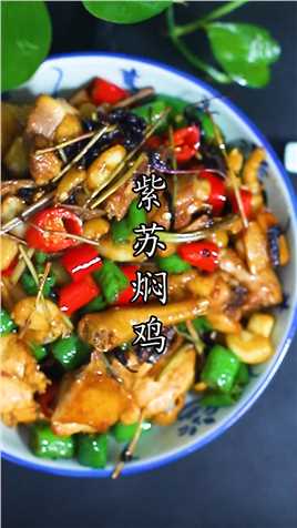广东的鸡广东吃，没有一只能活着飞出广东的紫苏焖鸡#美食教程