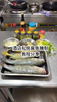 腌制臭鱼汁比例 王致和臭豆腐4瓶，白腐乳1瓶，鸡精15克，味精20克，白糖10克，胡椒粉10克，花生酱170克，花雕酒200克，香菜葱姜，八角，花椒，香叶，干辣椒段适量，抓制均匀，鱼腌制2天，用桂鱼做臭鱼最好吃，腌臭鱼汁一定要发酵效果才好，腌鱼汁下次加调#美食教程