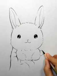 简单几笔画小兔 