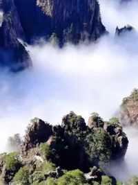 如果有时问一定要来黄山西海大峡谷，做一回神仙！#云雾缭绕人间仙境 #仙境云海 #黄山西海大峡谷