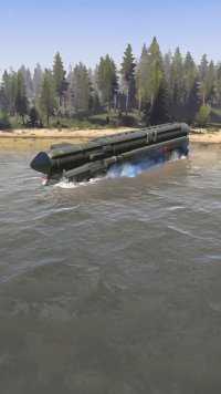 俄罗斯导弹车过河，性能真好
