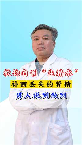 自制一杯生精水，把丢失的肾精补回来。#健康 #中医 